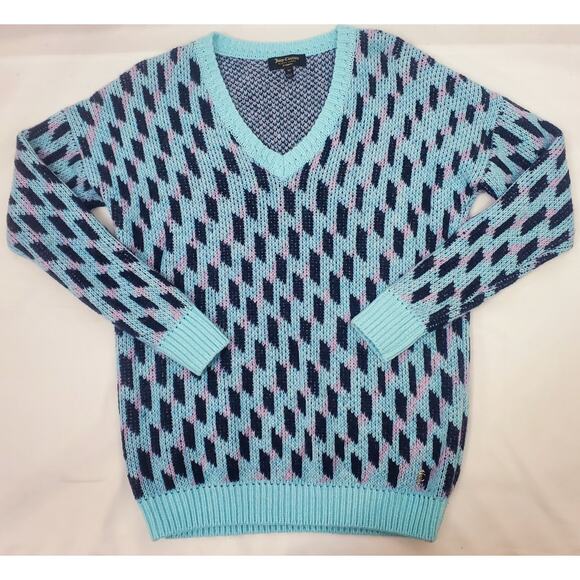 Vintage Juicy Couture XS Y2k Black Label Belarus Geo Pullover Size Wool Blend - Picture 4 of 9